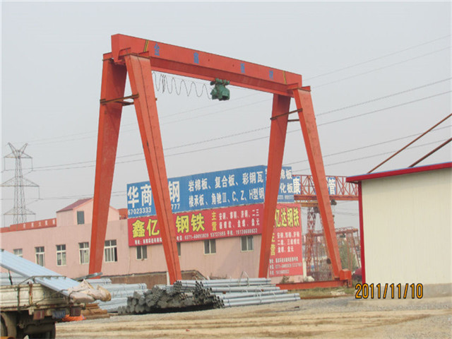 Sale of one-girder gantry crane 10 tons from China