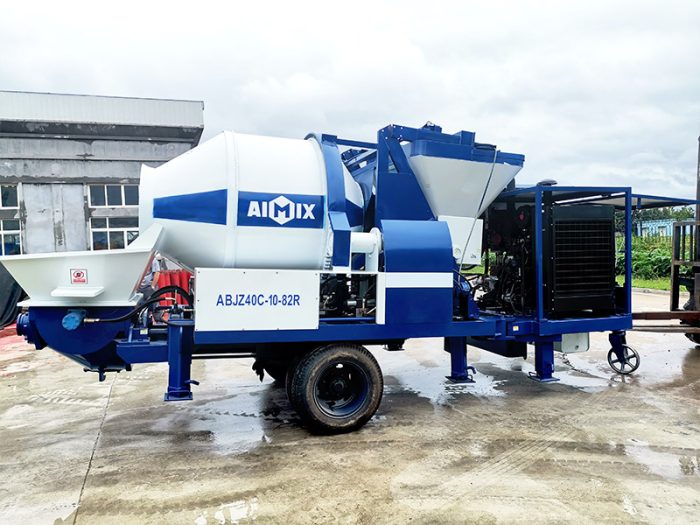 Concrete Pump With Mixer