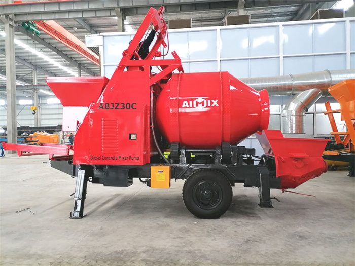 small concrete pump machine