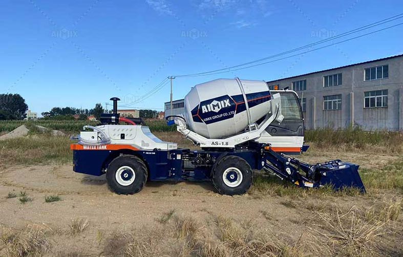 concrete mixer self loading