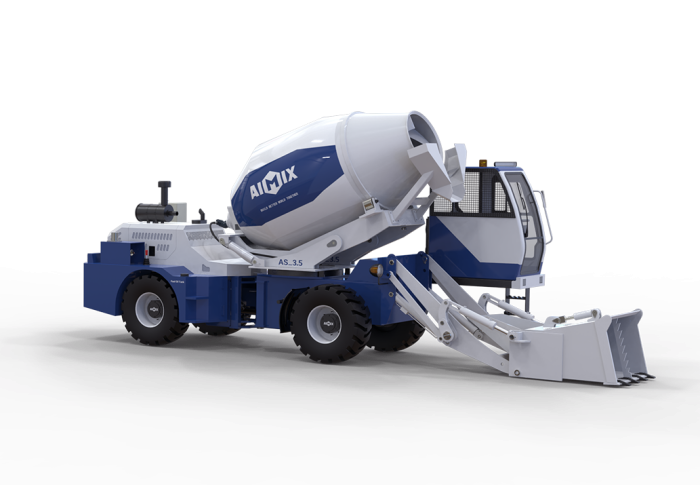 3D-mixer beton self loading mixer