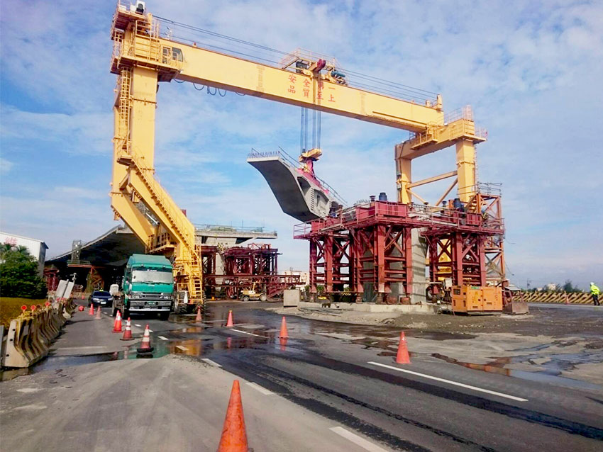 rubber tyred single beam gantry crane