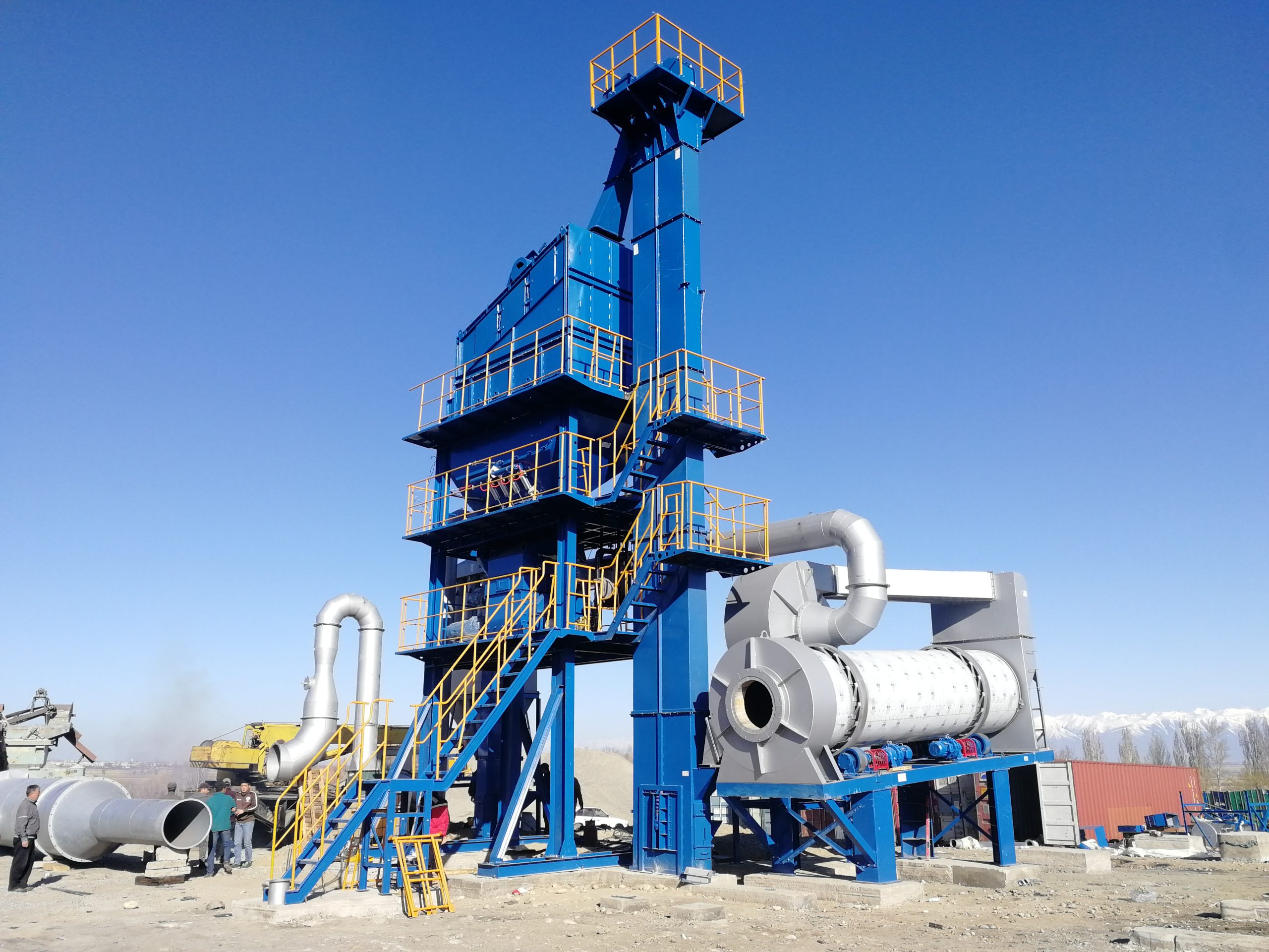 ALQ60 Batch Mix type small portable asphalt  Plant in Kyrgyzstan