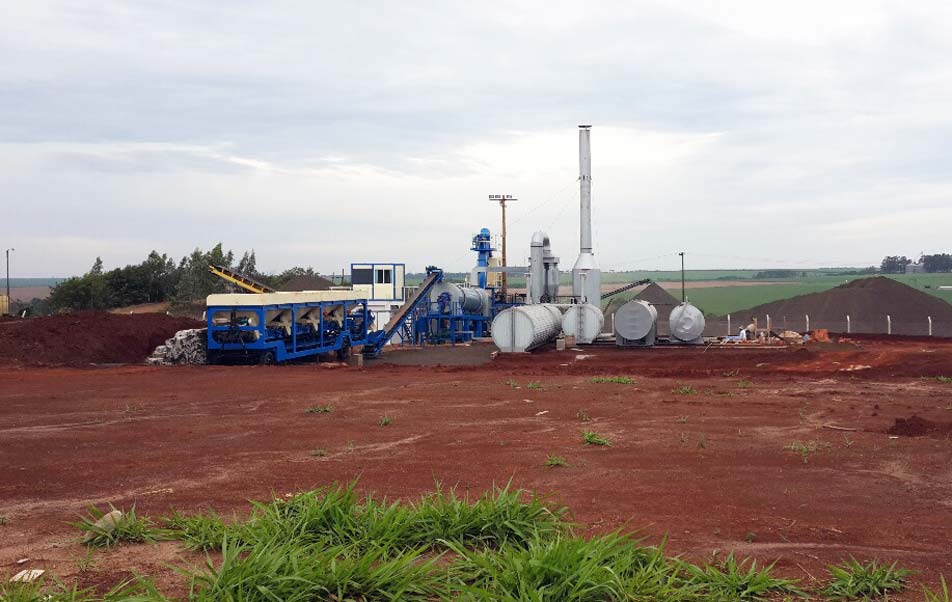 ALT60 Drum Mix type Portable asphalt Plant in Paraguay